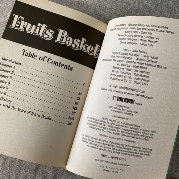 Fruits Basket Vol. 1 By Natsuki Takaya Paperback Manga - Picture 9 of 9